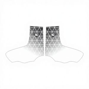 Protège-chaussures solides respirants grande taille en polyester/spandex personnalisables pour le sport - Product Image 1