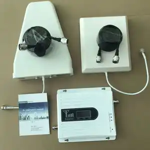 Amplificador de sinal de celular b1/b3/b5 rf, reforço de sinal de celular 850 -1800 -2100 mhz, 70 dbm, tri band, 2g, 3g, 4g
