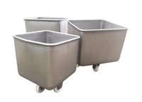 SUS 304 200L viande sauter chariot de voiture machine de levage en acier inoxydable chariot à viande chariot buggy