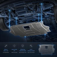 Plaque de protection inférieure de moteur en métal sur mesure OEM pour protection tout-terrain automobile