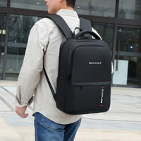 Tas Ransel Laptop Oxford Anti Air dengan Port Pengisian Daya USB, Kapasitas Besar, Multi Kompartemen, Unisex, untuk Bisnis dan Perjalanan