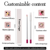 Crayon à lèvres longue durée imperméable à l'eau, haute pigmentation, anti-bavures, pour le maquillage quotidien, look de bureau et tenue toute la journée