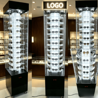 Présentoir rotatif pour lunettes, support de sol pour lunettes de soleil, présentoir de lunettes pour magasin d'optique