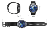 Sim kart ile yuvarlak akıllı saat android 4g izle moda stil yüksek kalite GPS google harita konumu smartwatches telefon görüşmesi