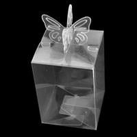 Boîte cadeau transparente avec logo personnalisé, emballage en plastique transparent pour présentation de cristaux, boîte pliable transparente pour emballage