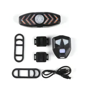 Смарт-велосипедный задний фонарь USB перезаряжаемый велосипедный поворотник с дистанционным управлением задний фонарь для велосипеда сигнализация для велосипеда