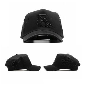 Casquette Snapback Unisexe El Del Sombrero - Noire, Ajustable - Fait Main