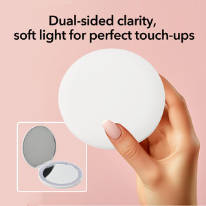 Du lịch nhỏ gọn dẫn gương trang điểm với 2X kính lúp, 3-MÀU Dimmable ánh sáng, Type-C có thể sạc lại cho On-The-Go sử dụng - Product Image 2