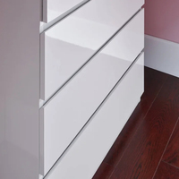 Armoire de rangement pour chambre à coucher, meubles de luxe blancs en bois, armoire de rangement pas chère à 4 tiroirs pour chambre à coucher