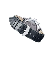 Bracelet de montre connectée de luxe en cuir véritable vintage 18/20/22 mm, en acier inoxydable, respirant, en cuir de veau, ajustement universel