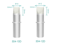 Pointes de soudage manuelles pour la série 504, nouvelles, pour station de soudage TS2400 400W, en cuivre de haute qualité, formes coniques/biseautées/ciseaux/couteau