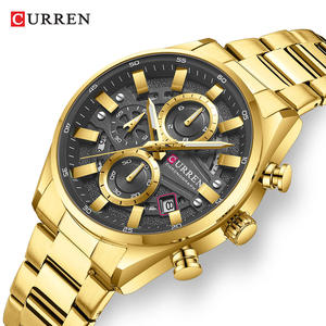 Reloj CURREN 8495 de Moda Casual para Hombre de Negocios, Reloj de Pulsera de Cuarzo con Correa de Acero Inoxidable de Lujo, Cronógrafo Luminoso con Calendario - Product Image 5
