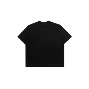 T-shirt vintage en coton uni à manches courtes et col rond pour homme, coupe ample et toucher frais - Product Image 3
