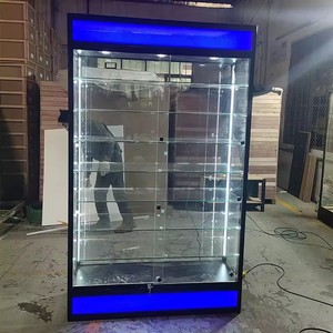 New Design Smoke Store <b>Case</b> 5 Glass Shelves <b>Wall</b> Cabinet Glassware <b>Display</b> Shop Furniture Cabinets Glass Showcase - Product Image 3
