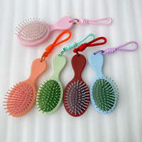 Brosse à cheveux de voyage compacte en nylon, électrique, mini/sèche, pour hommes/femmes, pour la plupart des types de cheveux