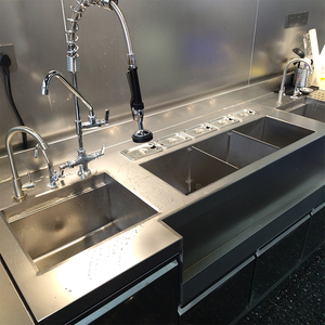 Comptoir à cocktails en acier inoxydable 1.5m personnalisé Station de bar Réfrigérateur à température unique pour équipement de barman commercial - Product Image 5