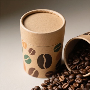 Wholesale Luxury Food-Grade Paper Tube Packaging Decorative Label Printed Gift Tube for Coffee for Cylindrical Packaging - Product Image 4