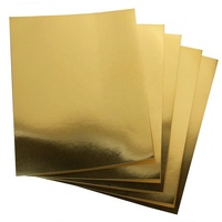 Prix usine Premium 120 250 GSM réfléchissant métallique PET feuille d'aluminium miroir argent papier cartonné pour bricolage Arts et artisanat