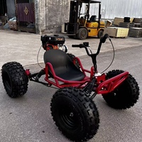 Kart tout-terrain rétro 212cc avec roues en acier à motif papillon de 10 pouces, moteur aérospatial Bashan, performances puissantes