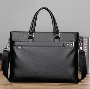 Maletín de Cuero PU Personalizado, Bolso de Mano Ejecutivo para Hombre, Bolsa para Archivos de Gran Capacidad, Bolsa de Hombro para Computadora - Product Image 1