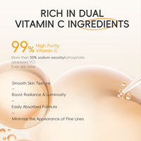 Marque Blanche Vitamine C Éclaircissante et Illuminatrice Soin du Visage Atténuant les Taches Set Anti-Âge de 4 Pièces pour la Peau