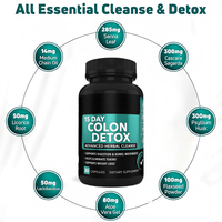 Capsules Détox Colon OEM Marque Privée Complément Nettoyant Colon Soutien Digestif Santé Intestinale Bien-être Pilules en Vrac Sans OGM