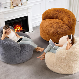 Fauteuil géant pour adulte sans remplissage Grands poufs avec dossier Canapé paresseux - Product Image 3