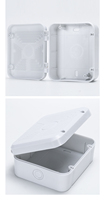 Boîtier de jonction de sécurité HLVISUS blanc en plastique ABS pour caméra dôme, support de moniteur, équipement de surveillance 117x97x50mm - Vente chaude