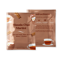BAS quantité minimale de commande Pochette plate à joint auto-adhésif jetable à impression exquise personnalisée pour sachet de thé infusé à froid