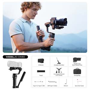 <span class=keywords><strong>Estabilizador</strong></span> de Gimbal de 3 Ejes <span class=keywords><strong>ZHIYUN</strong></span> Weebill <span class=keywords><strong>5</strong></span>, Ligero, con Mango Integrado, Seguimiento IA, Carga Útil de 3 kg, Luz de Relleno, Pantalla Táctil de 1.8 Pulgadas - Product Image 4