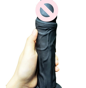 Inserto Caliente 23cm Dildo Artificial Africano Negro de Silicona Líquida Piel Realista con Ventosa Enorme Pene <span class=keywords><strong>Gay</strong></span> para Juguetes Sexuales de Mujer - Product Image 1