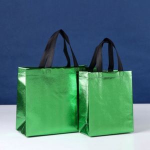 Laser Customizable Durable Laminated Non-Woven Shopping Tote <b>Bag</b> Reusable Handheld Carrier for Supermarket Bulk Wholesale - Product Image 2