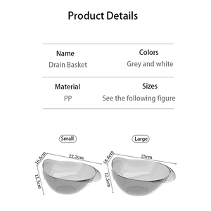 <span class=keywords><strong>Panier</strong></span> de lavage de riz en maille translucide flexible pour <span class=keywords><strong>petit</strong></span> outil de cuisine pour passoire à pâtes - Product Image 2