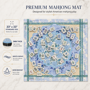 Table de Mahjong de Luxe Pliable, Antidérapante, Imperméable, Antistatique, Tapis de Jeu de Poker Portable, Écologique, Durable, Moderne pour le Divertissement - Product Image 4