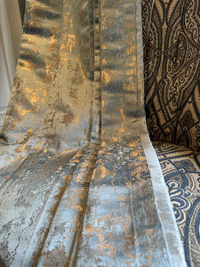 Tessuto di lusso Jacquard blu oro marmorizzato sabbia rilascio cuscino sedia copertura <span class=keywords><strong>tende</strong></span> di lusso <span class=keywords><strong>per</strong></span> soggiorno camera da letto - Product Image 4