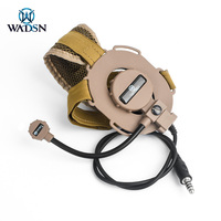 WADSN WZ029 Headset Komunikasi Taktis Over-Ear Plastik Nilon Khusus Pelatihan Luar Ruangan Non-Nirkabel Tanpa Noise Colokan 7.0mm