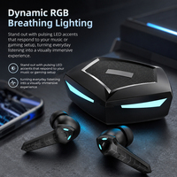 Nouveauté, écouteurs sans fil TWS BT intra-auriculaires, Audifonos Inalambricos, longue durée de vie de la batterie, écouteurs RGB à faible latence pour jeux
