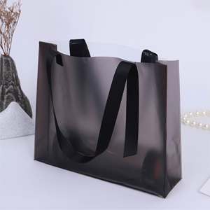 Sac fourre-tout en PVC sac en plastique givré Transparent/magasin de vêtements pour sac à provisions/fabricants Spot Made in Vietnam - Product Image 2