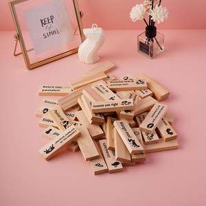 Jouets de couple en bois coquins de luxe 48 pièces blocs de construction de <span class=keywords><strong>rencontres</strong></span> pour jeux de fête pour adultes nuits de date et jouets sexuels premium pour la Saint-Valentin - Product Image 5