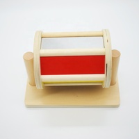 Jouet sensoriel pour bébé avec miroir, tambour tournant Montessori, pour les tout-petits