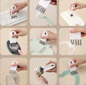 <strong>Bottle</strong> <strong>Cleaner</strong> <strong>Brush</strong> Mini Plastic Curled Cleaning <strong>Brush</strong> for Cup Cap Sink Laptop Keyboard Multi-Purpose Handheld Cleaning <strong>Brush</strong> - Product Image 2