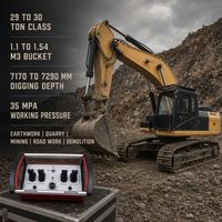 Excavatrice sur chenilles d'occasion 29T avec télécommande sans fil, stock disponible, portée horizontale maximale de 10720 mm pour la construction