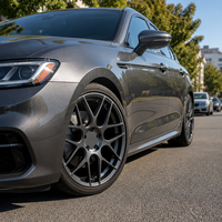 Jantes en alliage forgé sur mesure 1 pièce en satin gris bronze à 5 branches, 18, 19, 20, 21 pouces, 5x112, 5x120, 5x114.3 pour BMW M3 M4 Audi RS5