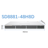 Switch Ethernet Full-Duplex Harga Bagus White Box Qos SNMP 48-port 100G DSFP Data Center SD8881-48H8D 8-port 400G