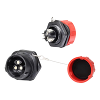IP68 étanche haute intensité 50A Cnlinko DL28 3Pin connecteur de câble de prise mâle pour éclairage LED d'équipement d'étape de puissance industrielle