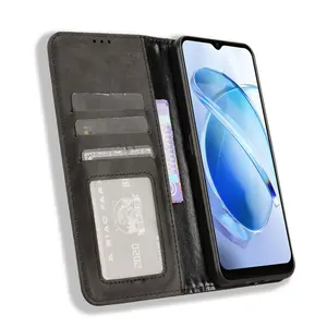 Retro Flip Wallet Leather Case Cover For BLU G53 / G0850