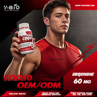 Capsules de CoQ10 avec Vitamine B3 et Extrait de Riz Rouge Fermenté, Gélules Végétaliennes, Marque Privée, OEM, ODM, Approvisionnement Direct Usine