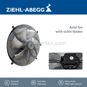 ZIEHL-ABEGG FN056-VDK.4M.V7P2 57207331 IP54 Waterproof Condenser Fan High Efficiency AC Axial Fan for AC Outdoor Unit - Product Image 3