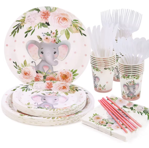 Pemasok <span class=keywords><strong>Thailand</strong></span> piring kertas sekali pakai cangkir serbet peralatan makan kit makan pesta dapat terurai untuk pernikahan dan ulang tahun - Product Image 6