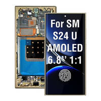 Écran 120 Hz de 6,8 pouces pour Samsung S24U SM-S928, écran AMOLED OEM pleine taille avec cadre, prise en charge de l'empreinte digitale, panneau non original